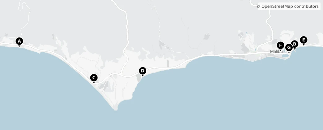 Map of Malibú