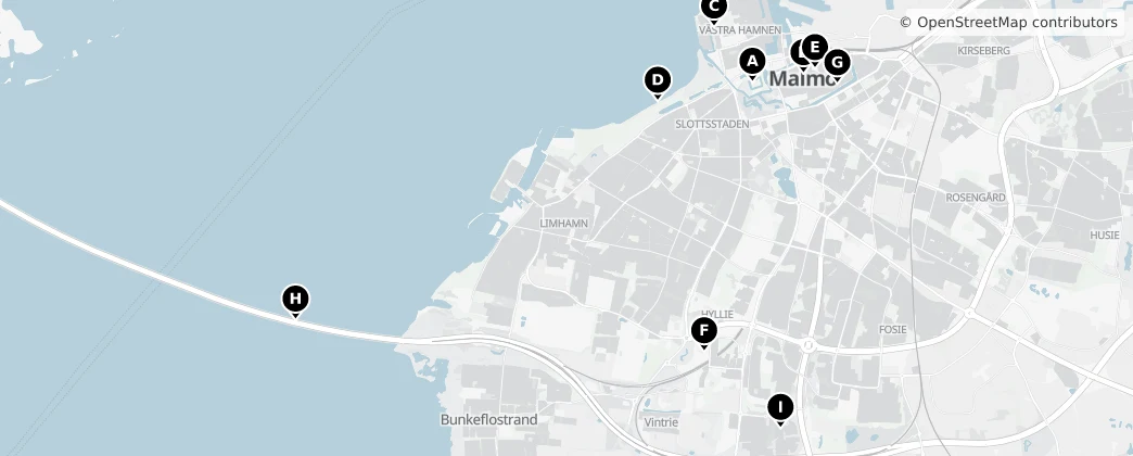 Map of Municipio de Malmö