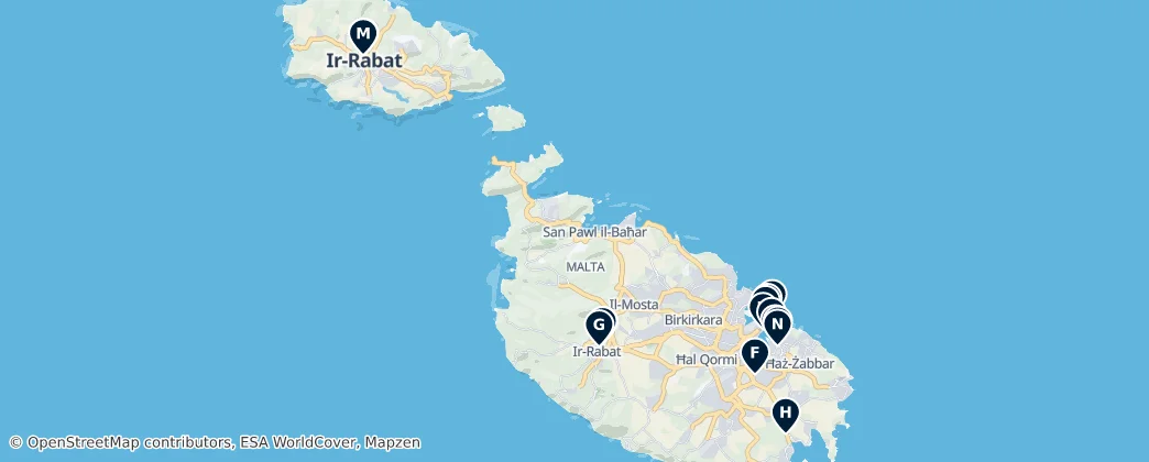 Map of Malta