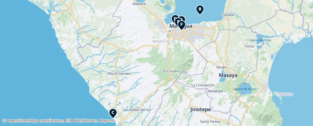 Map of Managua