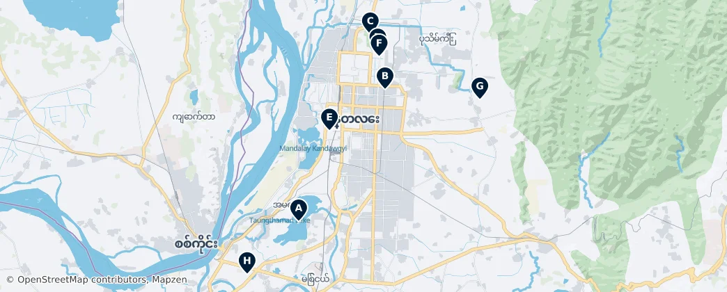 Map of Mandalay
