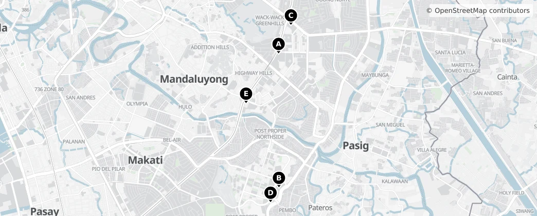 Map of Mandalúyong