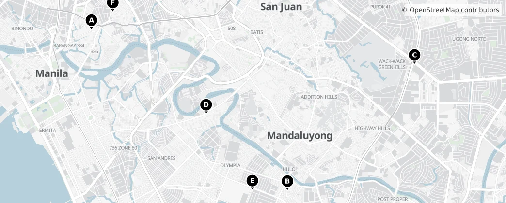 Map of Mandalúyong