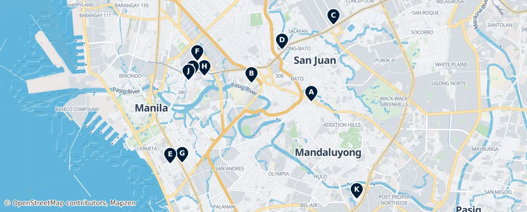Map of Mandalúyong