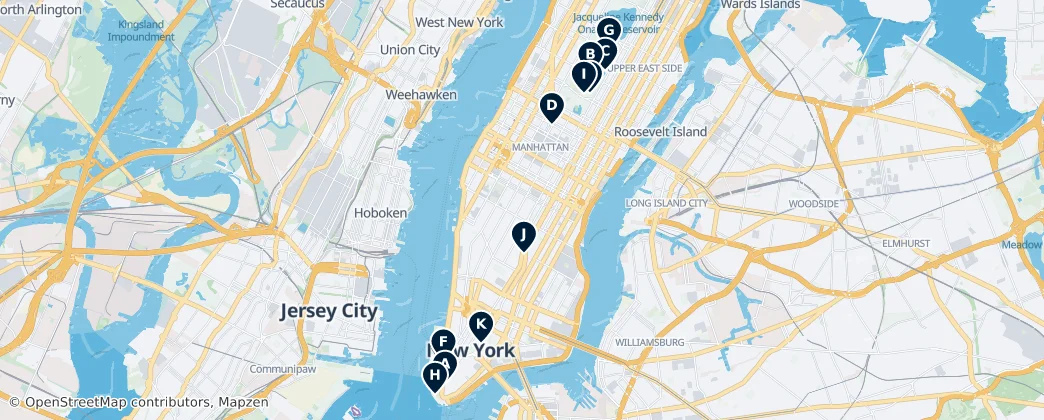 Map of Manhattan