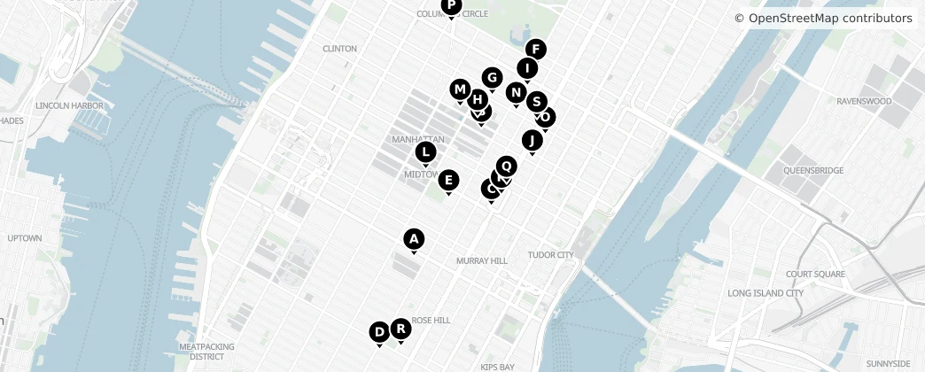 Map of Manhattan Community Board 5