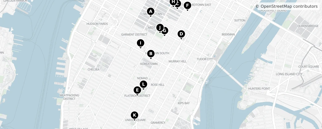 Map of Manhattan Community Board 5
