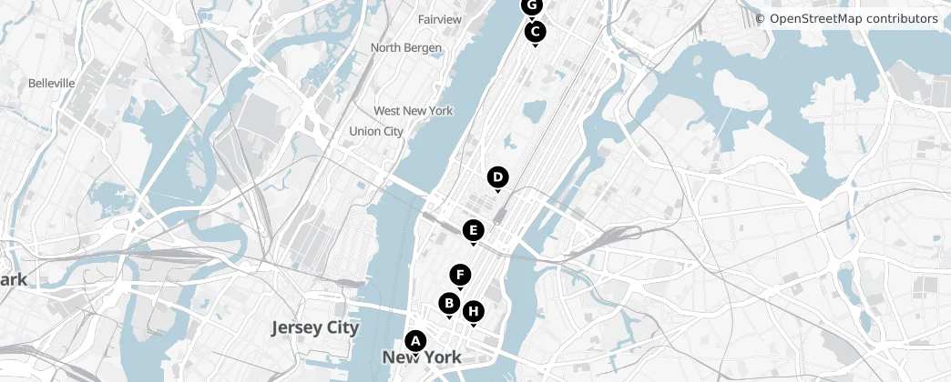 Map of Manhattan