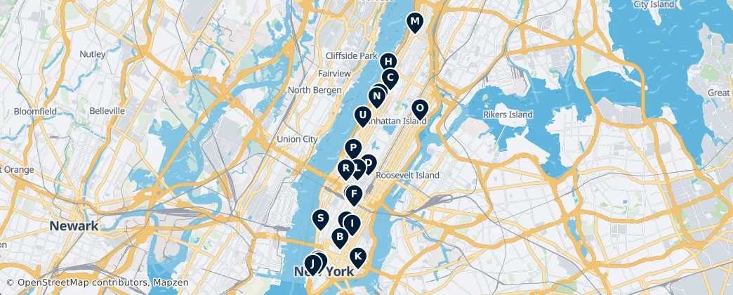 Map of Manhattan