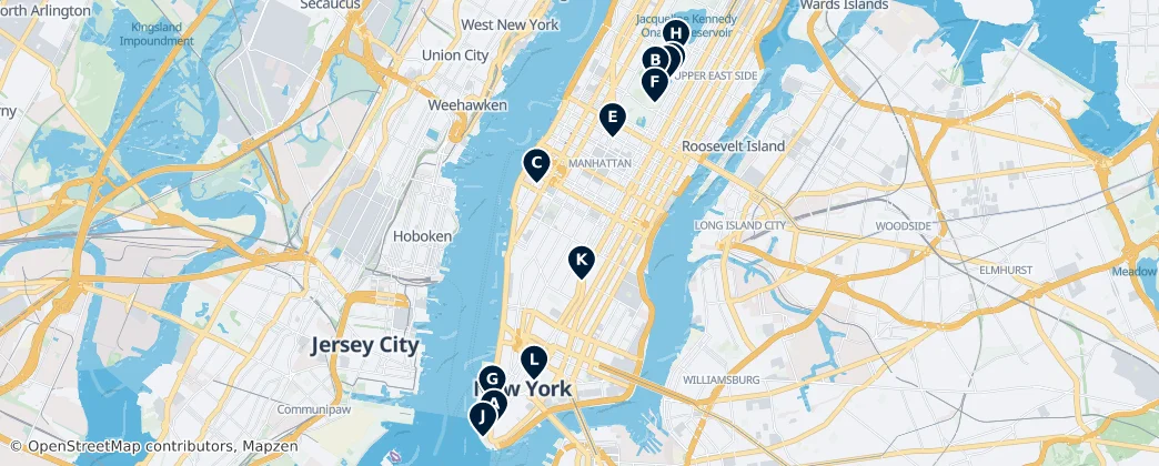 Map of Manhattan