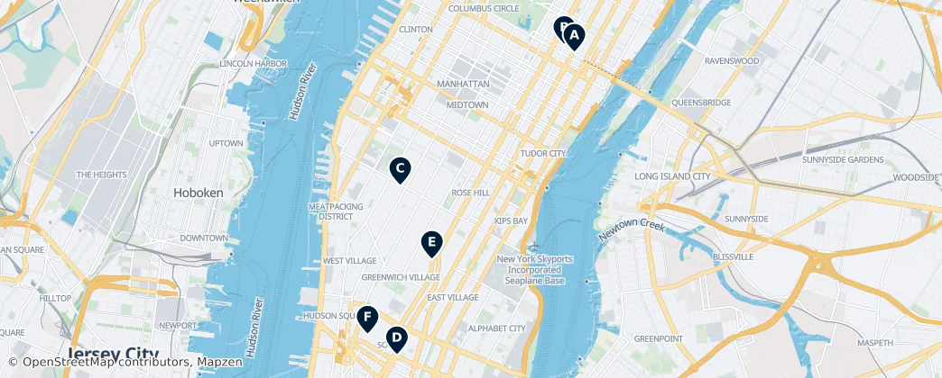 Map of Manhattan