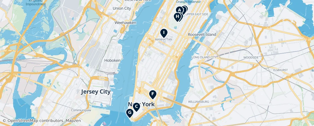 Map of Manhattan