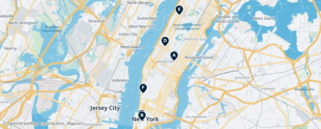 Map of Manhattan