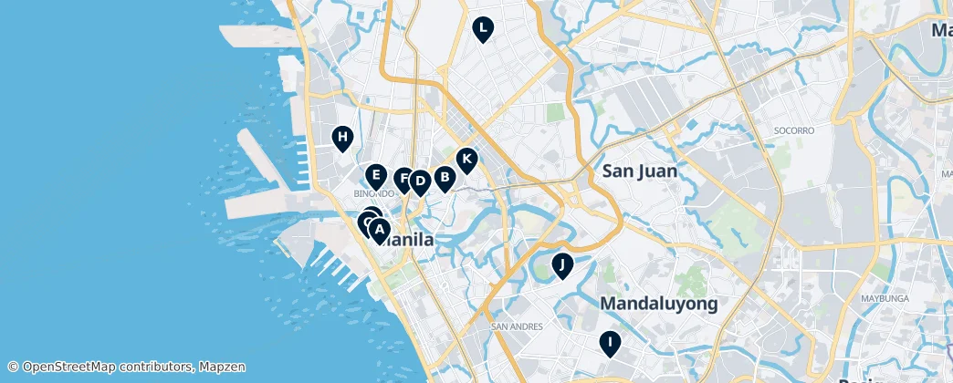 Map of Manila