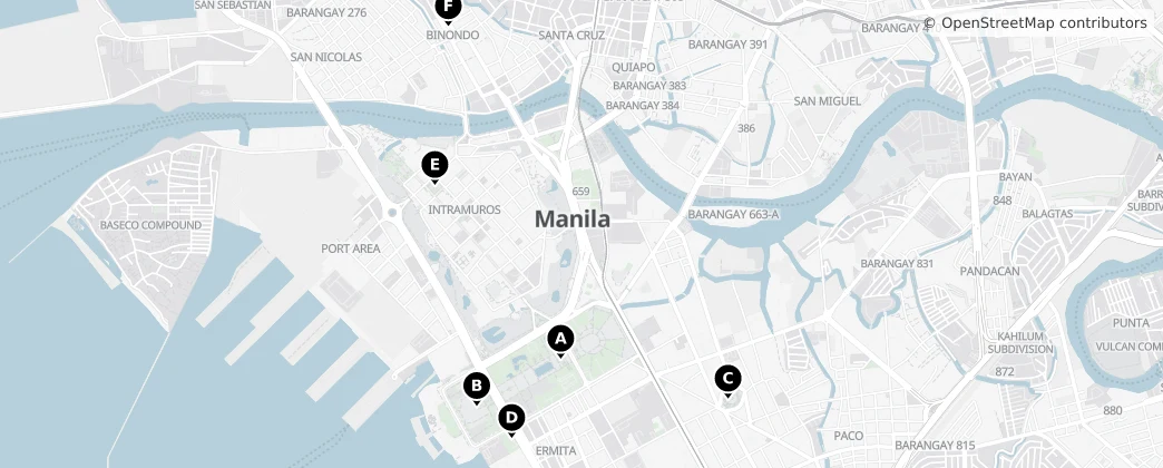 Map of Manila