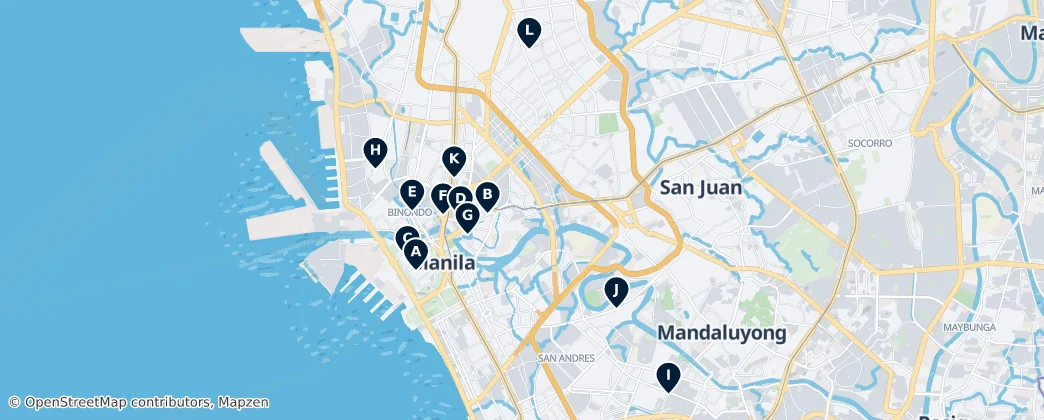Map of Manila
