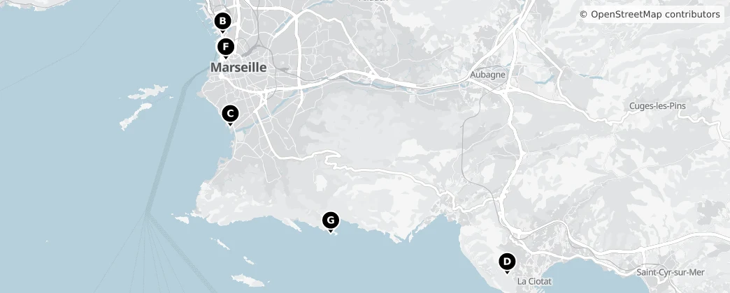 Map of Marsella