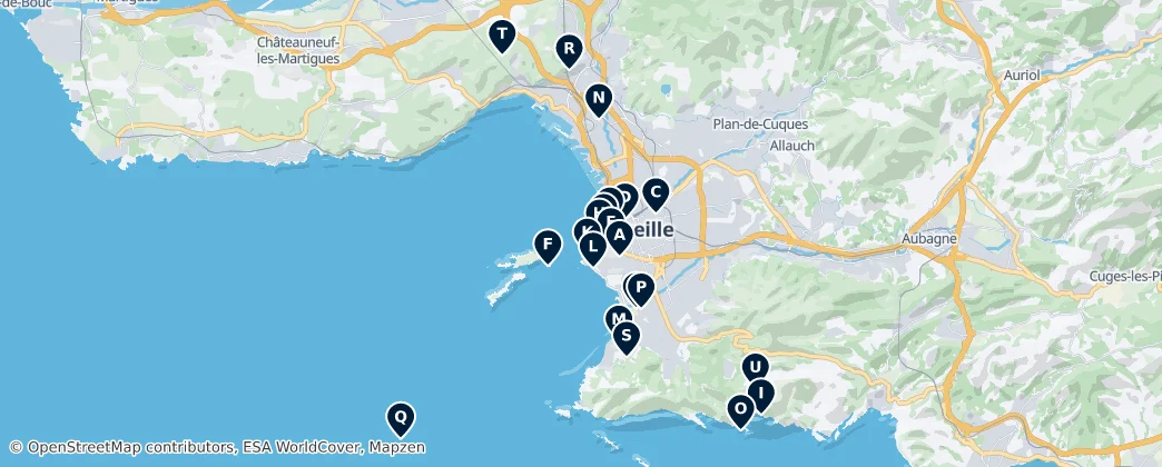Map of Marsella