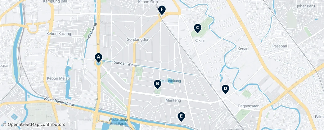 Map of Menteng