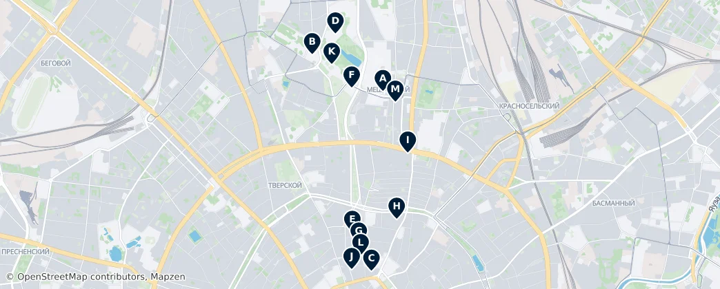 Map of Meshchansky