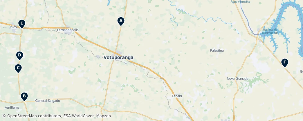 Map of Região Geográfica Intermediária de São José do Rio Preto