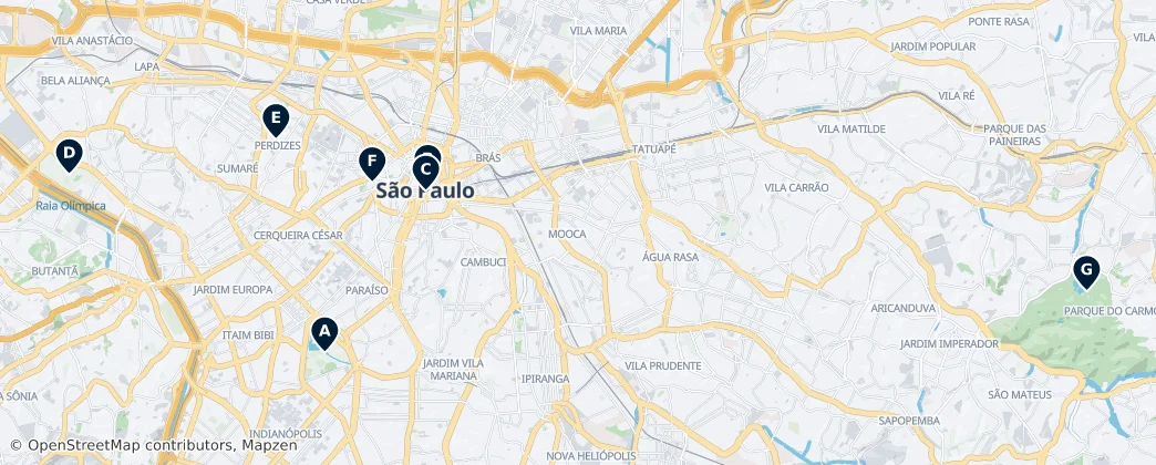 Map of Região Geográfica Intermediária de São Paulo