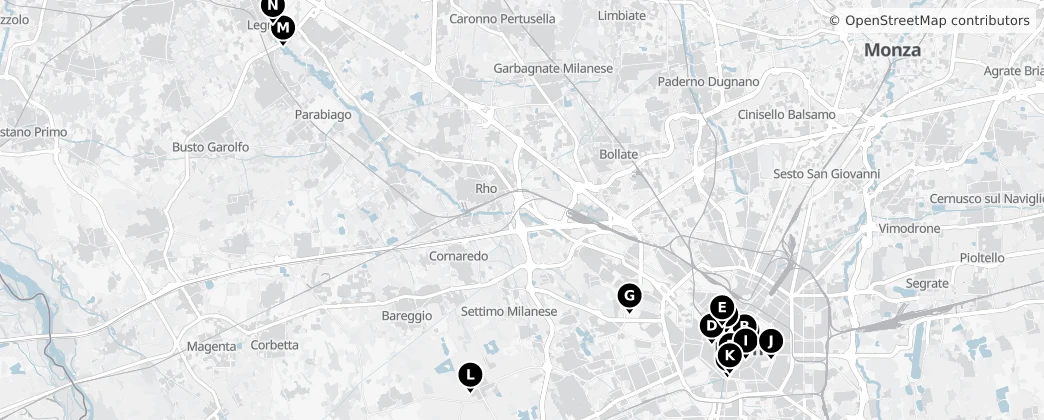 Map of Milán