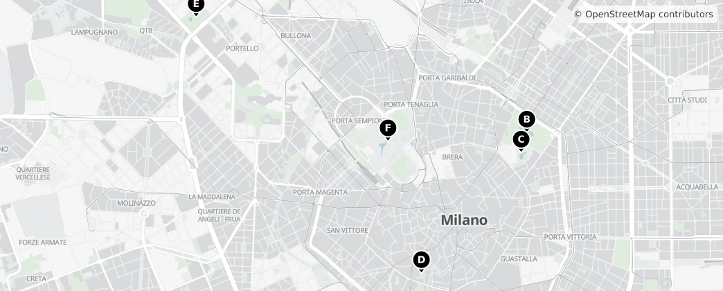 Map of Milán