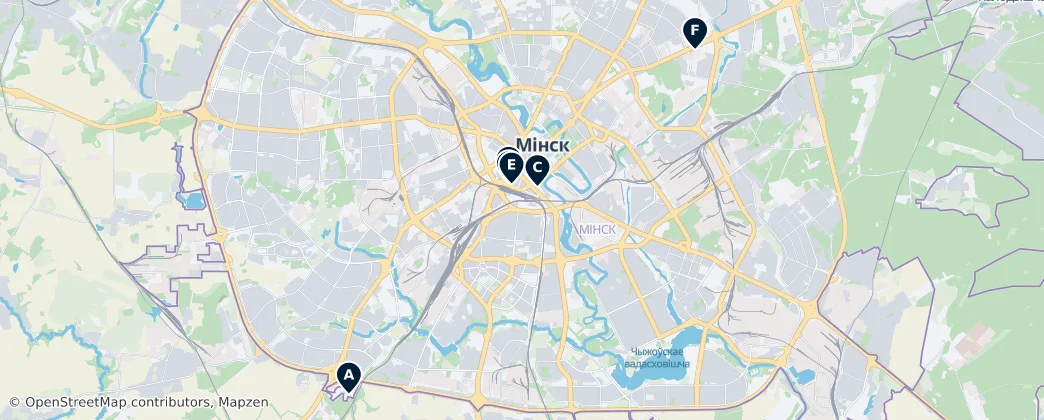 Map of Minsk