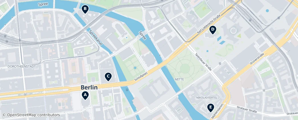 Map of Mitte