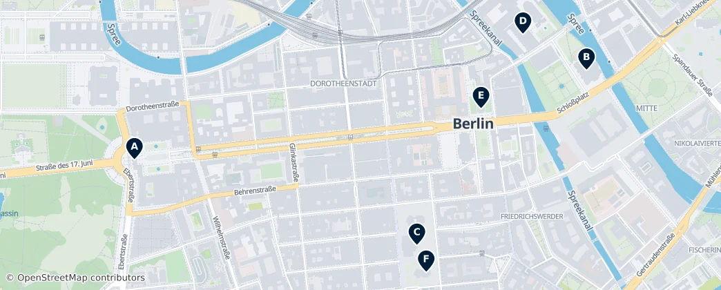 Map of Mitte