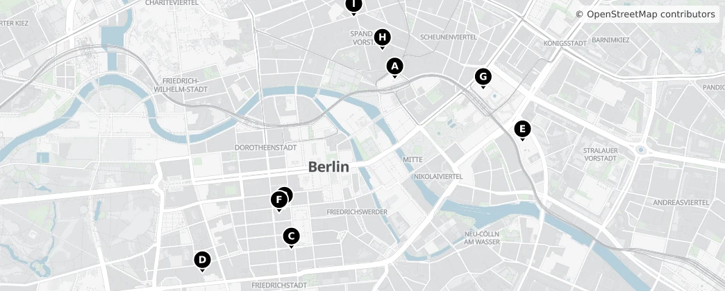 Map of Mitte