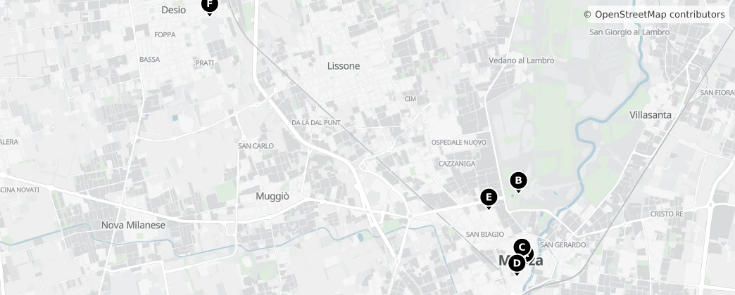 Map of Monza