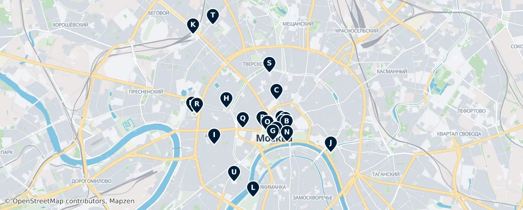 Map of Moscú