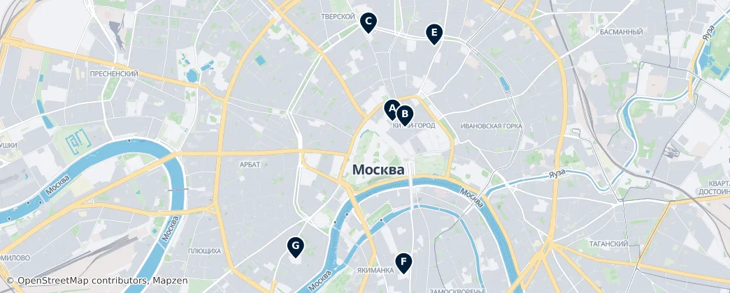 Map of Moscú