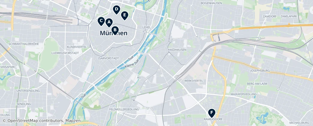 Map of Múnich