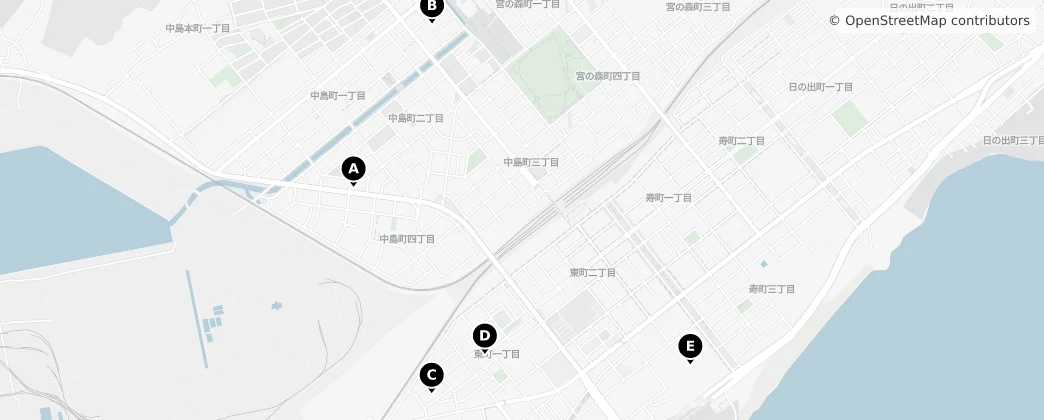 Map of Muroran