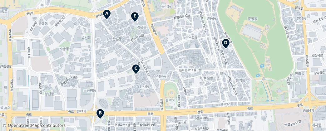 Map of Nagwon-dong