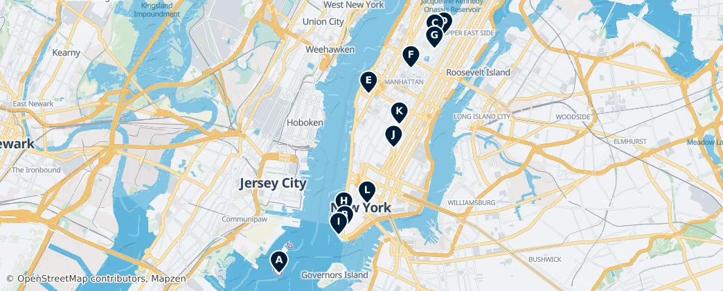 Map of Manhattan