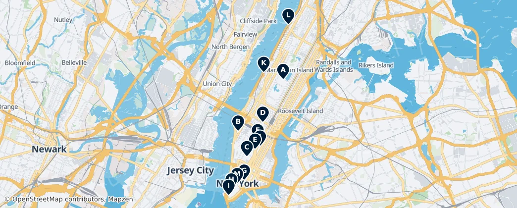 Map of Manhattan