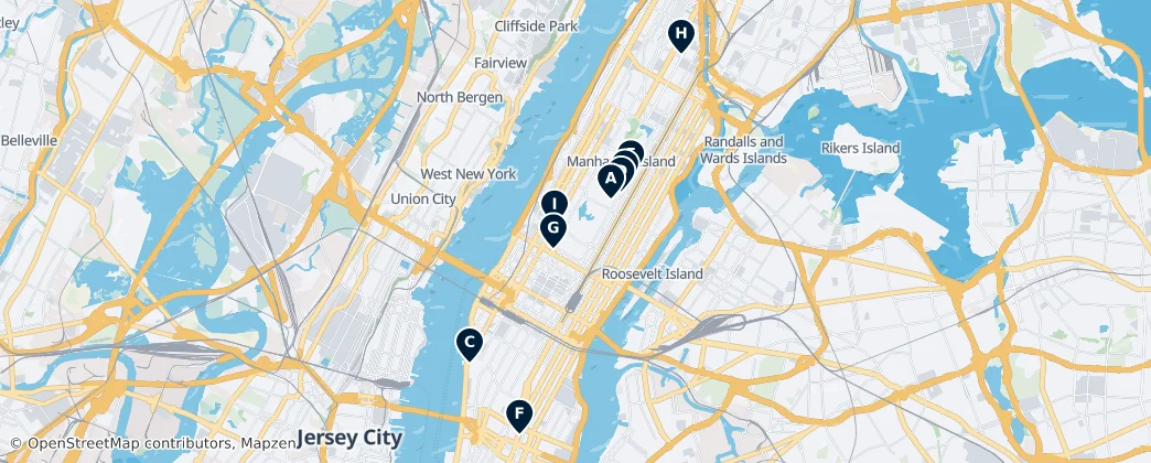 Map of Manhattan