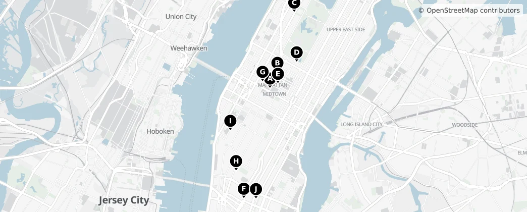 Map of Manhattan