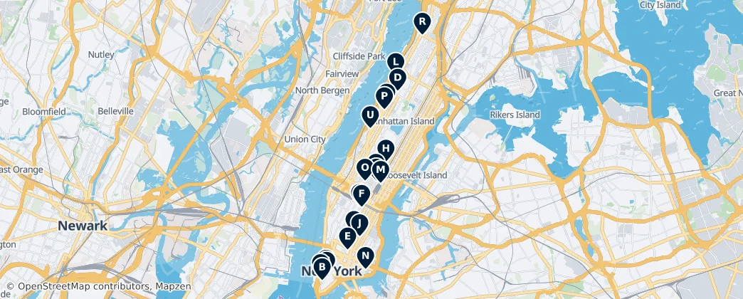 Map of Manhattan