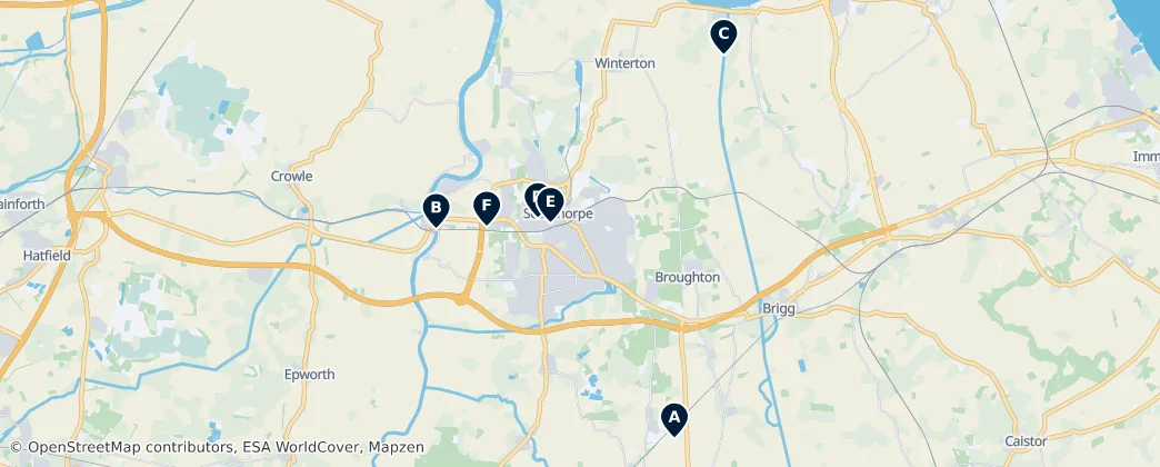 Map of North Lincolnshire