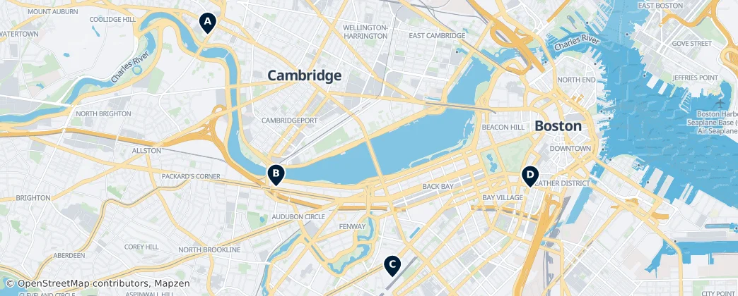 Map of Nueva Inglaterra