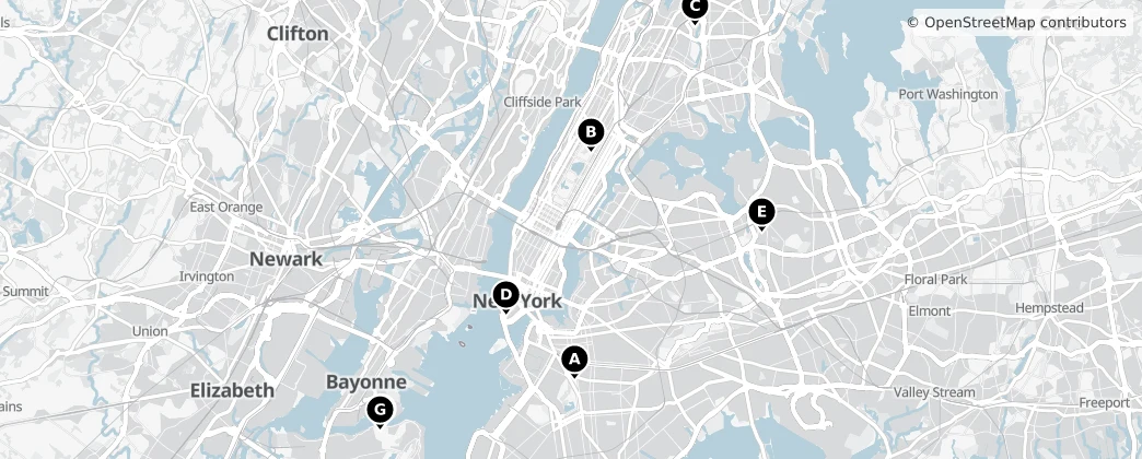 Map of Nueva York