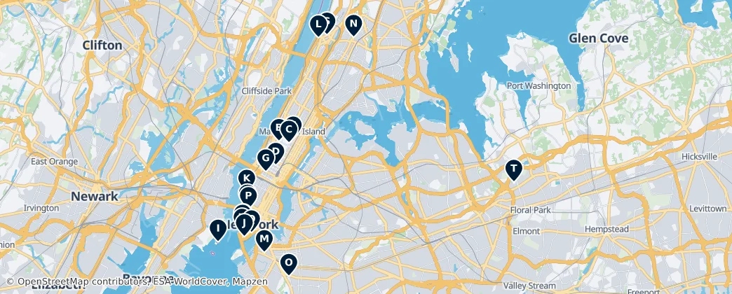 Map of Nueva York