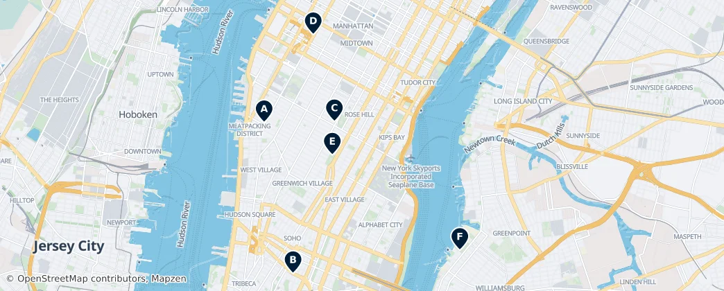 Map of Nueva York