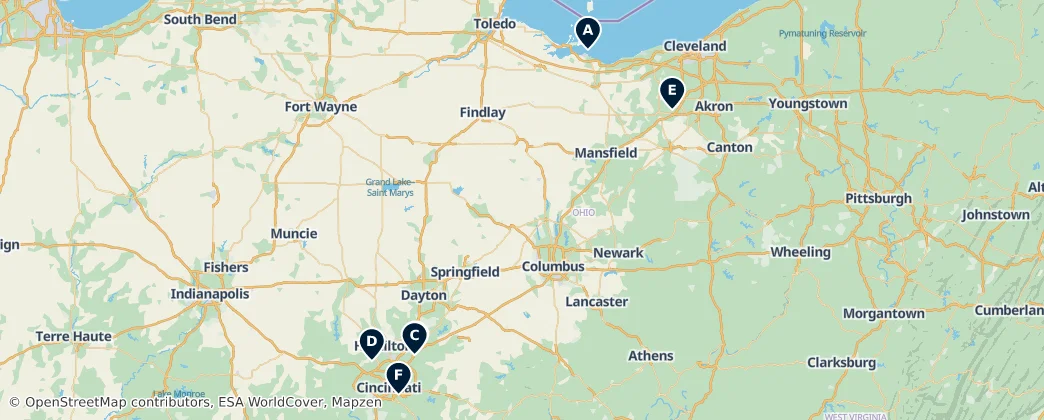 Map of Ohio