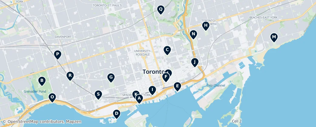 Map of Old Toronto